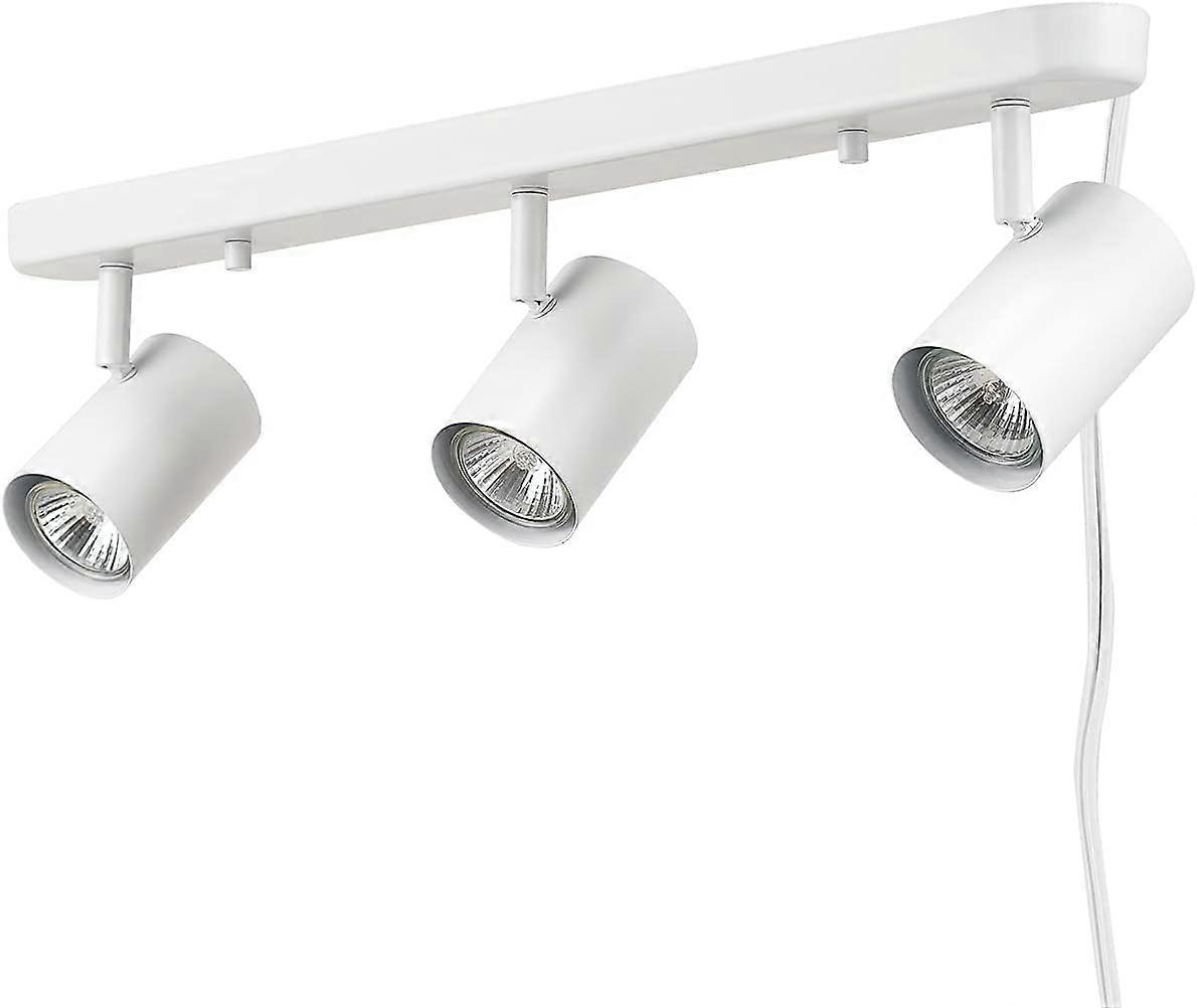 3-Light Plug-in Track Lighting, Matte Black, Bulb Not Included