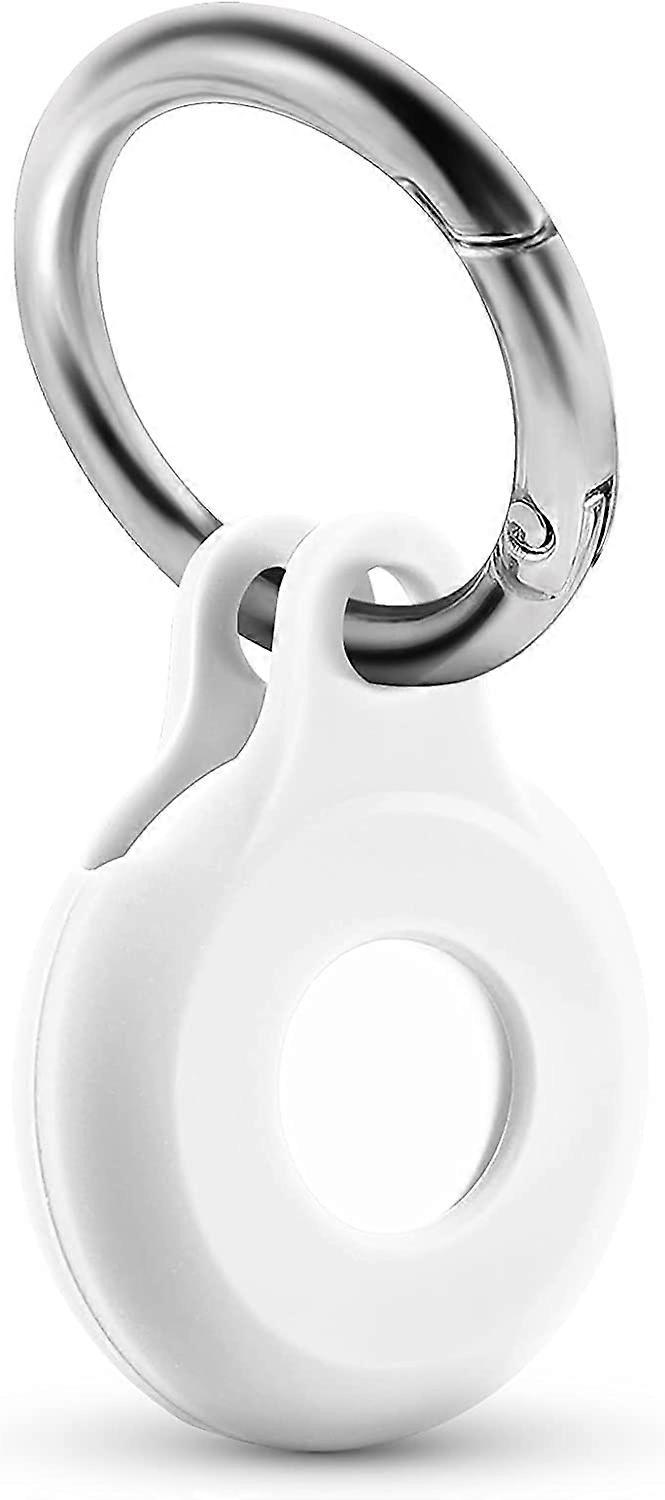 AirTag Case Compatible with Apple AirTag Case for AirTag Keychain,Pet AirTag Collar-Lime White Lime White 1Pack