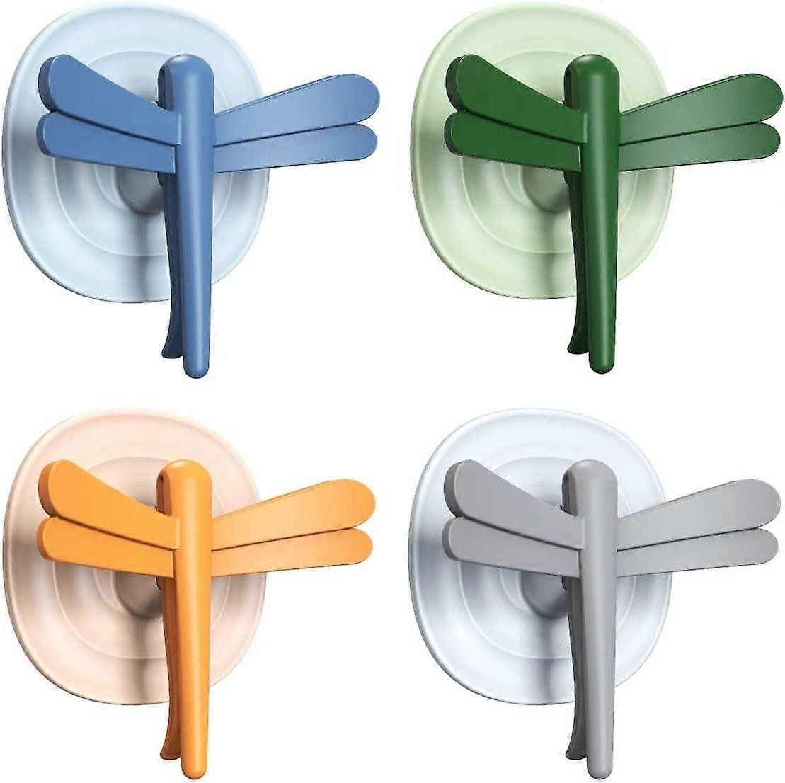 Wall Hooks 22 lb (max) Multipurpose Seamless Hooks 4-Pack