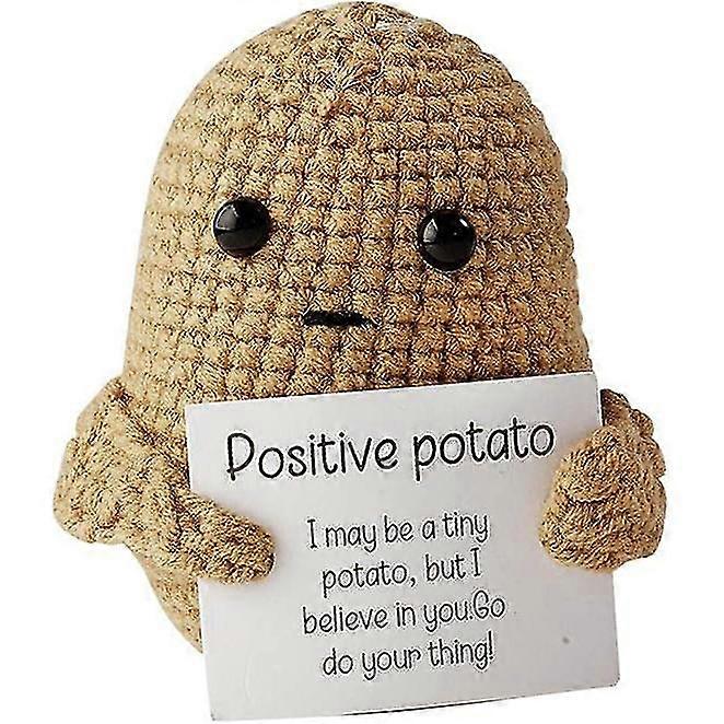 Pomme de terre positive tricoté pommes de terre, drôle positif pomme de terre poupée Decor Tw