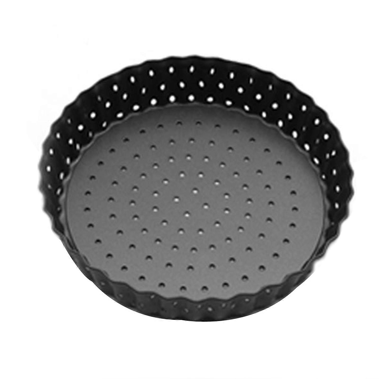 Pizza Pan Food Grade Non-Stick Reusable Dense Holes Design Heat-resistant Multipurpose High-carbon Steel Pizza Baking Pan with Removable Bottom Kitche