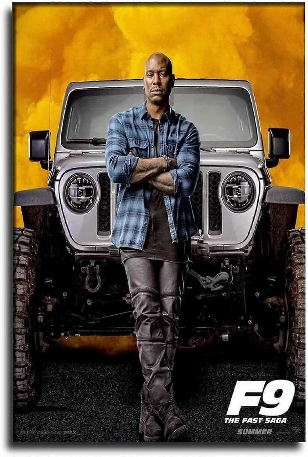 ワイルドスピード9フィルムメタルポスター看板ガレージバーコーヒーマン洞窟プラーク12x8のための壁の装飾