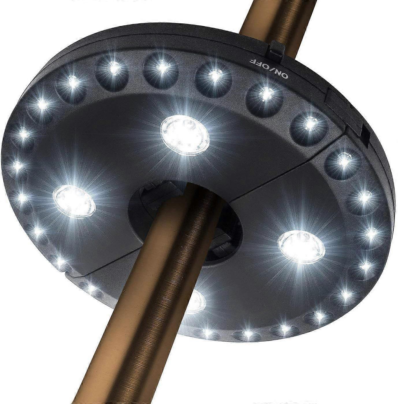 Parasol Light Patio Umbrella Light 3 Brightness Modes Cordless 28 LED Lights at 200 lumens-4 x AA Battery Operated,Umbrella Pole Light for Pati