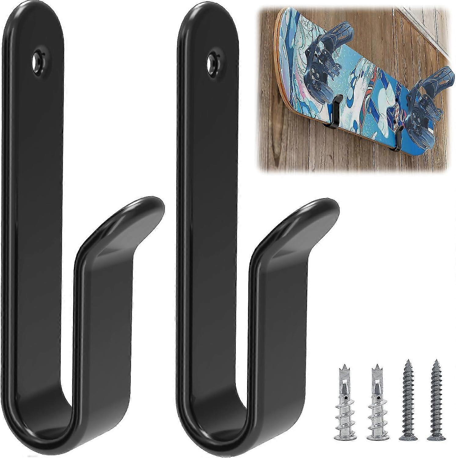 2pcs Horizontal Snowboard Wall Mount Clips Snowboard Wall Rack Snowboard Mount Storage Snowboard Display Wall Mount
