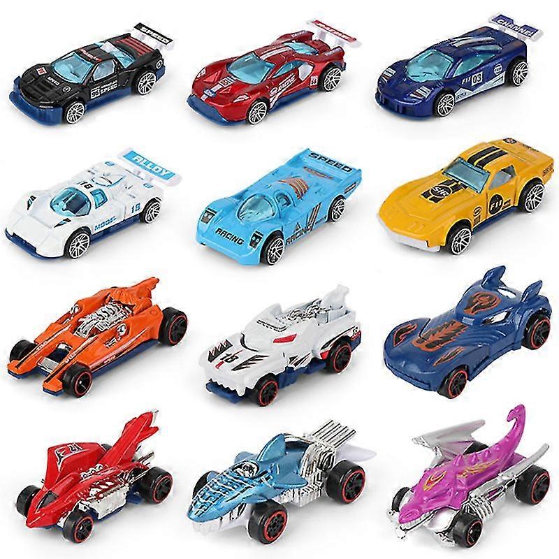 6/12kpl Lasten Alloy Racing Mini Alloy Urheiluautomalli