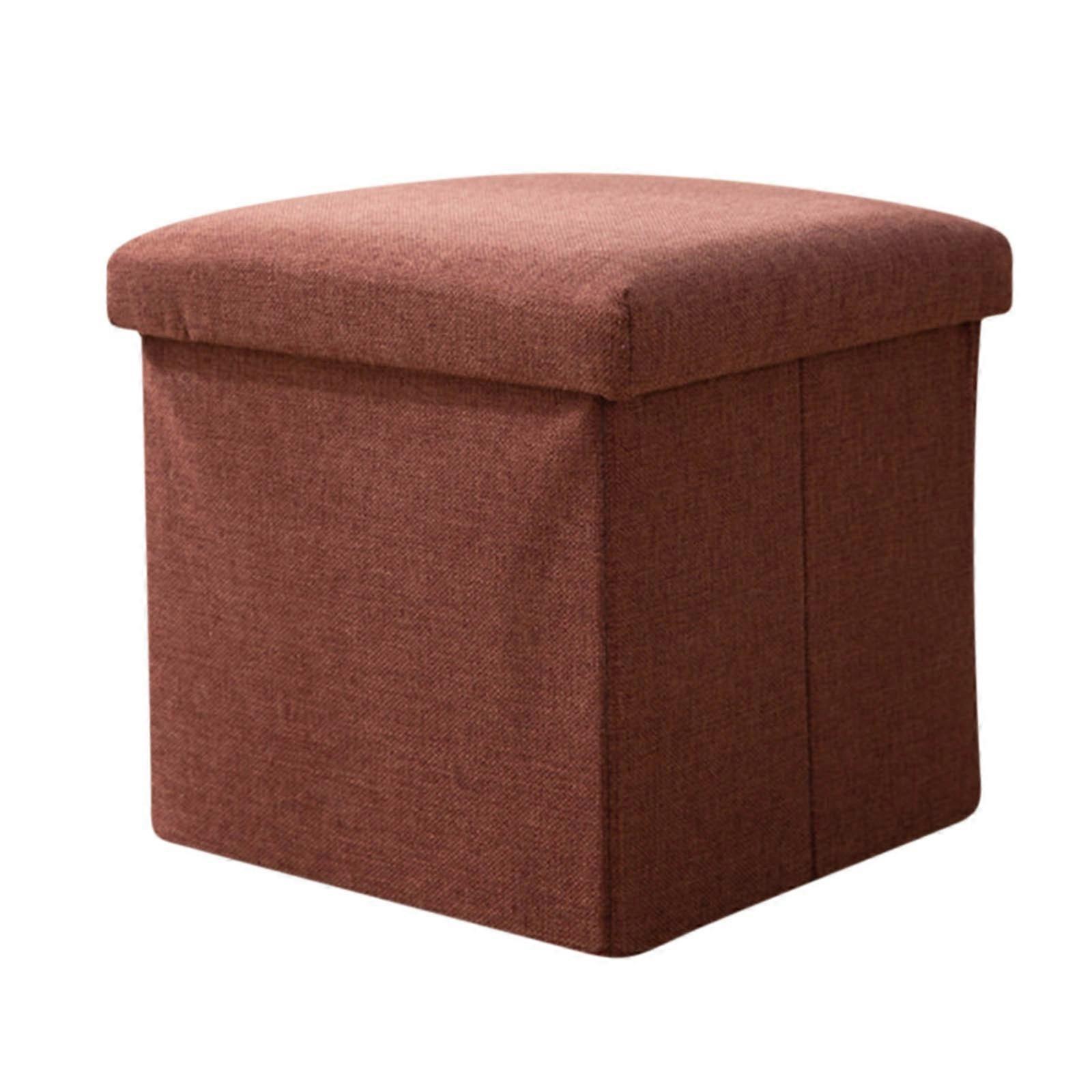 Storage Boxes Multifunctional Storage Stool Can Sit, Storage Stool, Home Color Combination Fabric Folding Storage Box, Shoe Changing Stool_c24070712
