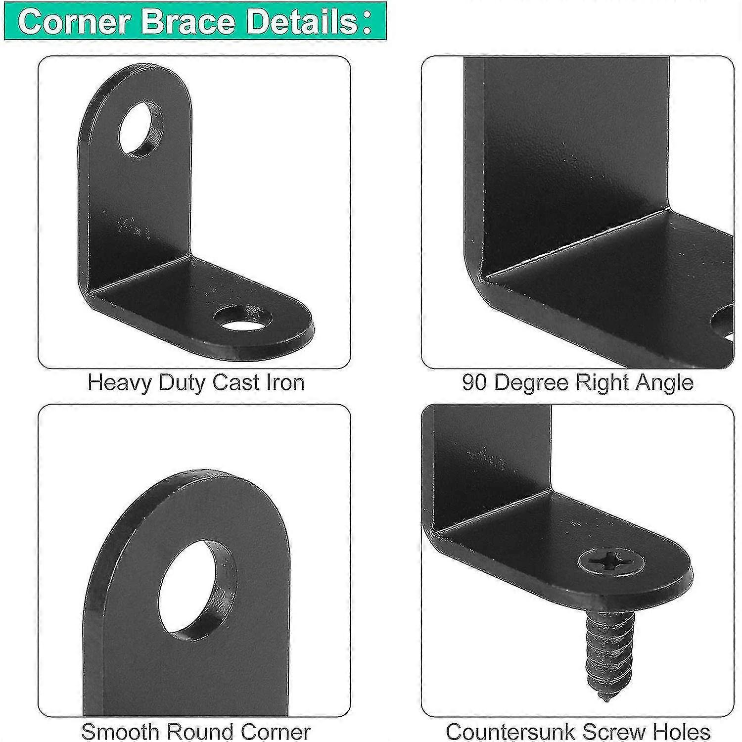 100pcs Angle Bracket,25 X 25 X 2mm Corner Brace, 90 Degree