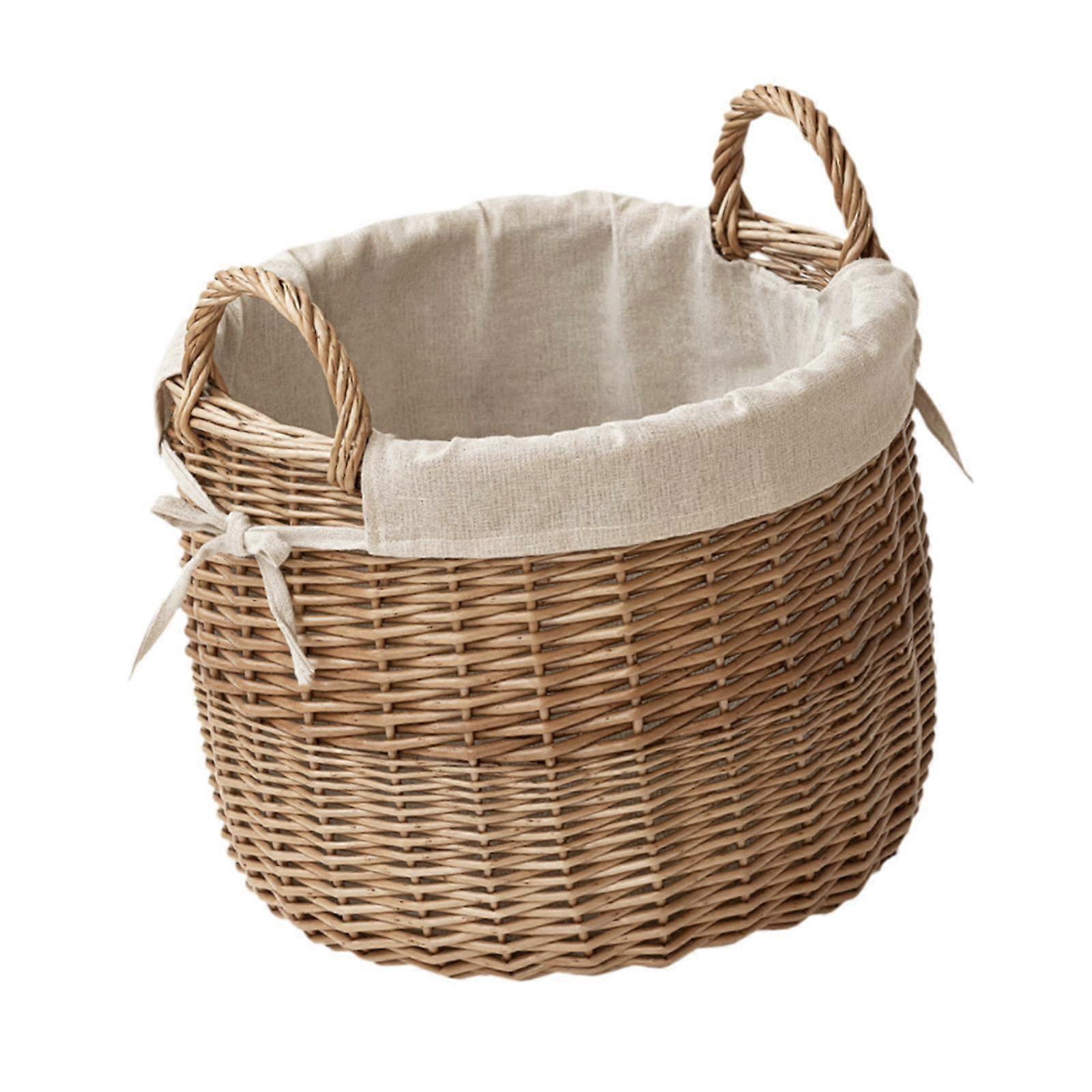 Tvättkorg Multipurpose Kläder Förvaringskorg för Badrum Sovrum Hem L