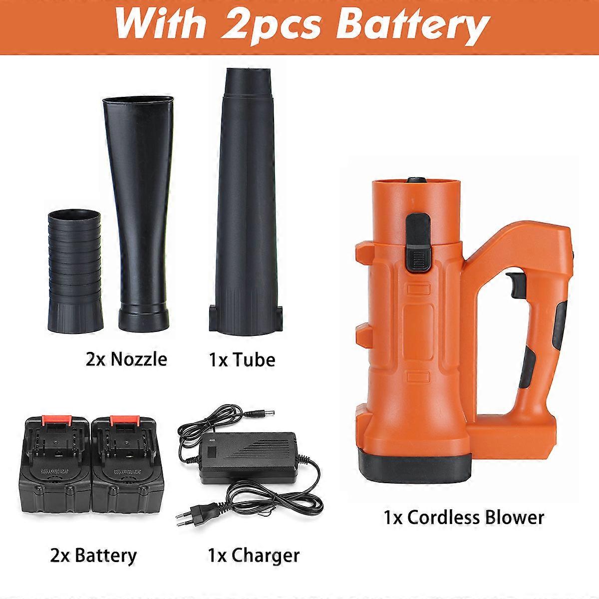 2500W 388vf Cordless Electric Air Blower Handheld Leaf Blower Dust Collector Sweeper Garden Tool