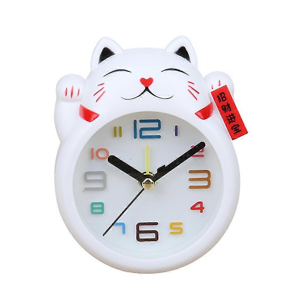 Chinese Lucky for Cat Clock Feng Shui Figure Clock in Colourful Box Kids Alarm Clock