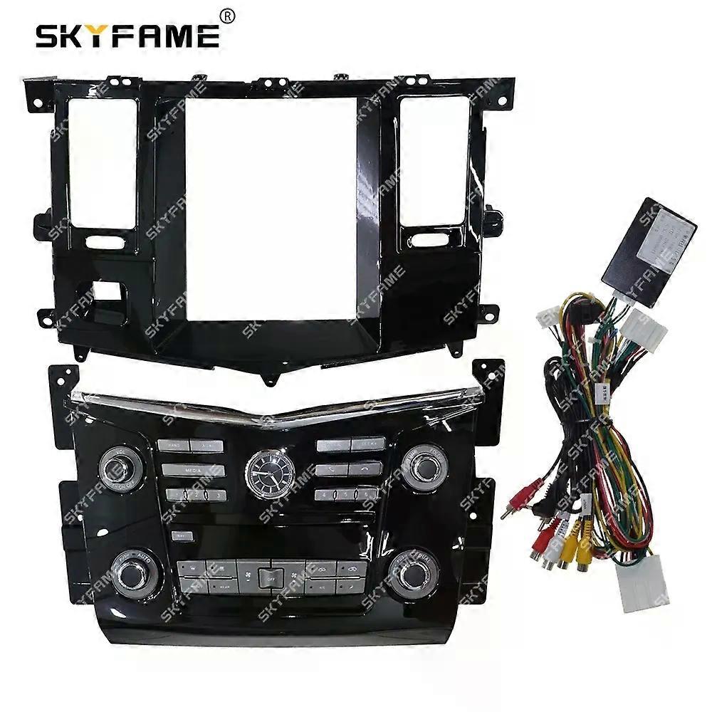 Applies to Car Frame Fascia Adapter Canbus Box Decoder 9.7 Inch Tesla Style Android Radio Dash Fitting Panel Kit For Nissan Patrol