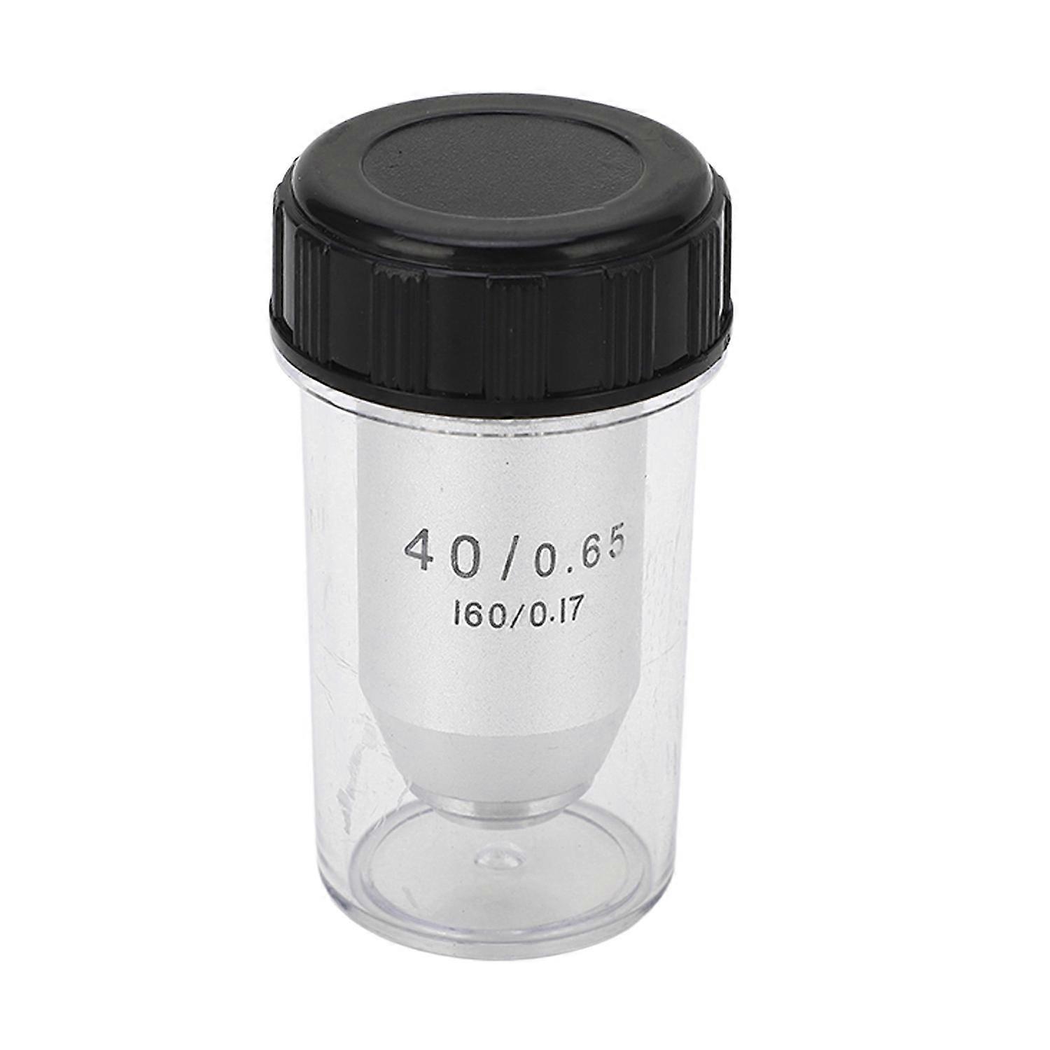 40X Achromatic Objective RMS Size Brass Stainless Steel Auto Rebound Microscope Objective Replacemen
