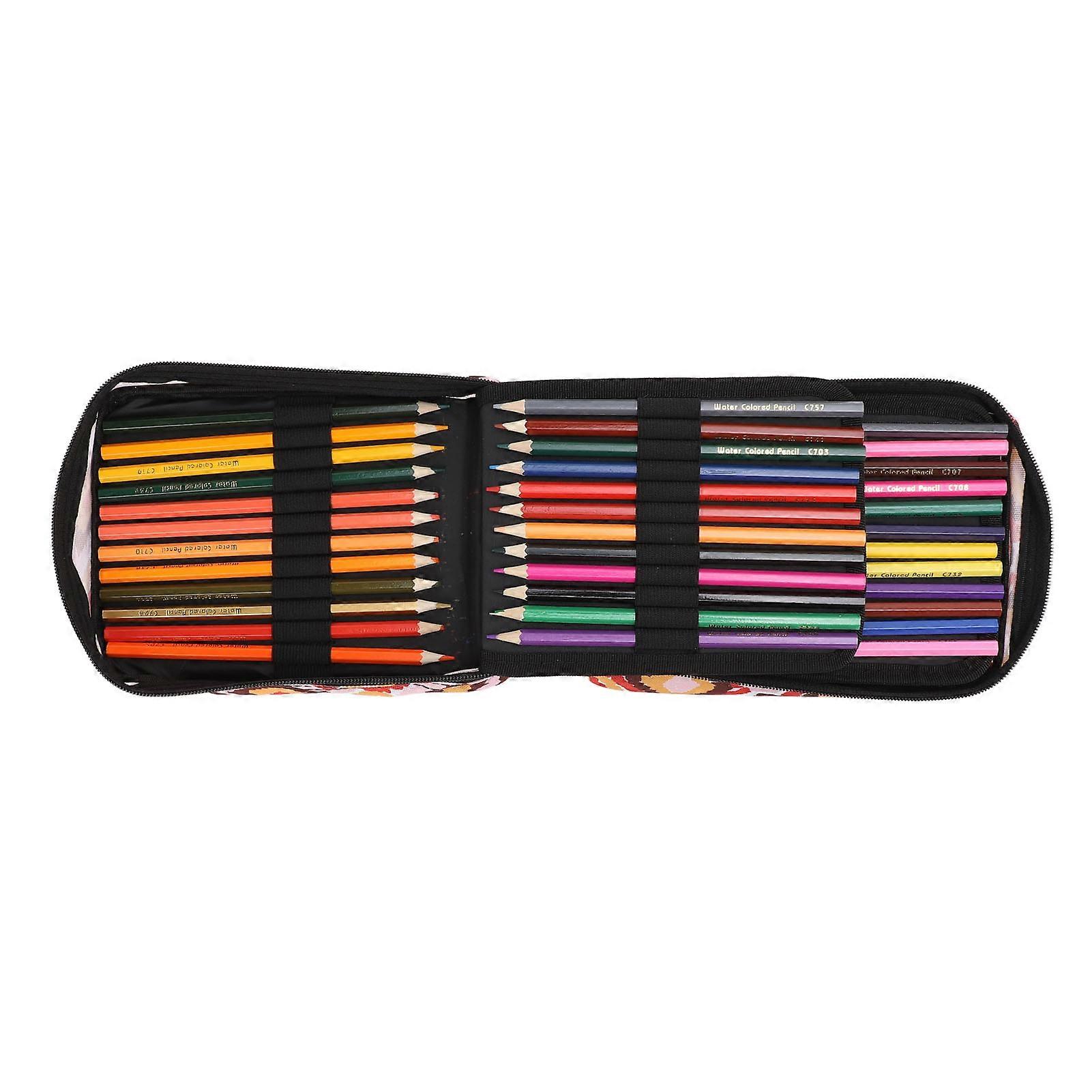 72 Colors Pencil Set with Portable Nylon Bag Colorful Drawing Pencils for Coloring Painting Sketching Shading