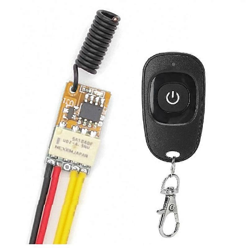 Push Button Saving Mini Relay Contact RF Wireless Switches DC3.7V-12V 433Mhz Smart Home Small Tiny