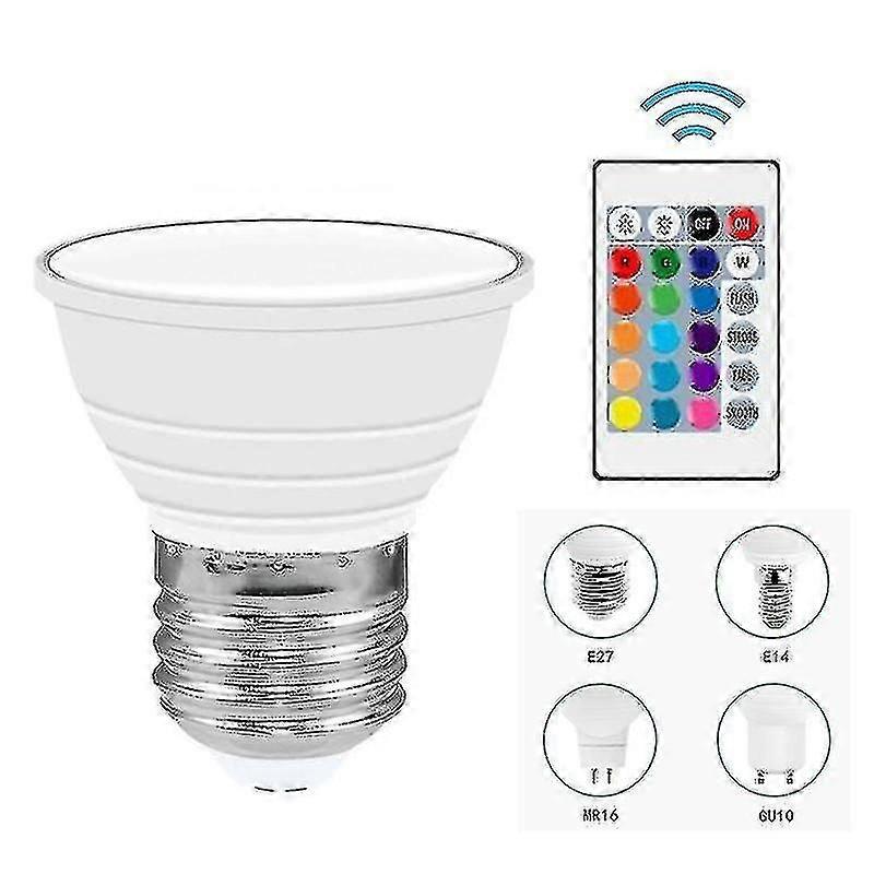 E27 Smart Control Lamp Led Rgb Light Dimmable E14 Gu10 Mr16 Rgb Led Lamp Colorful Changing Bulb Led Rgb White Decor Home