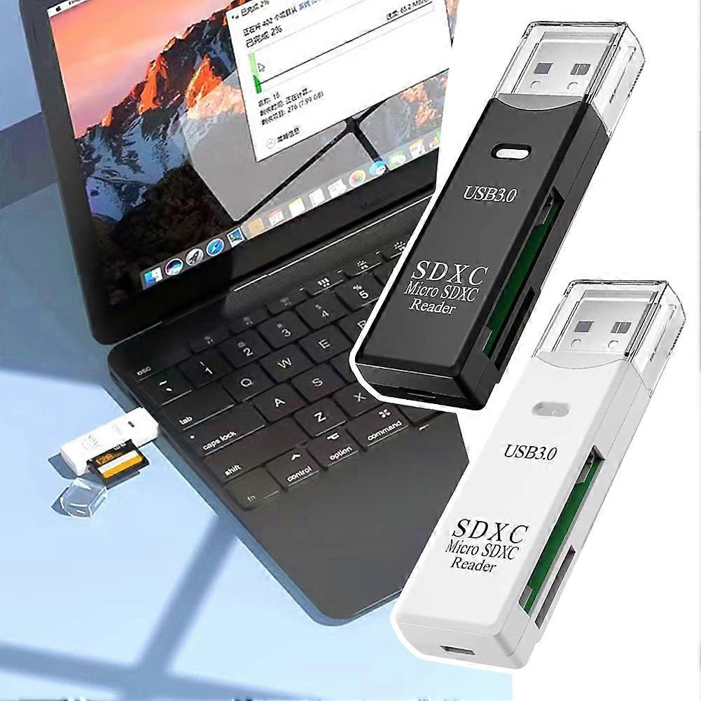 USB Card Reader Portable Multiple Port Adapter Reader for Computer Laptops