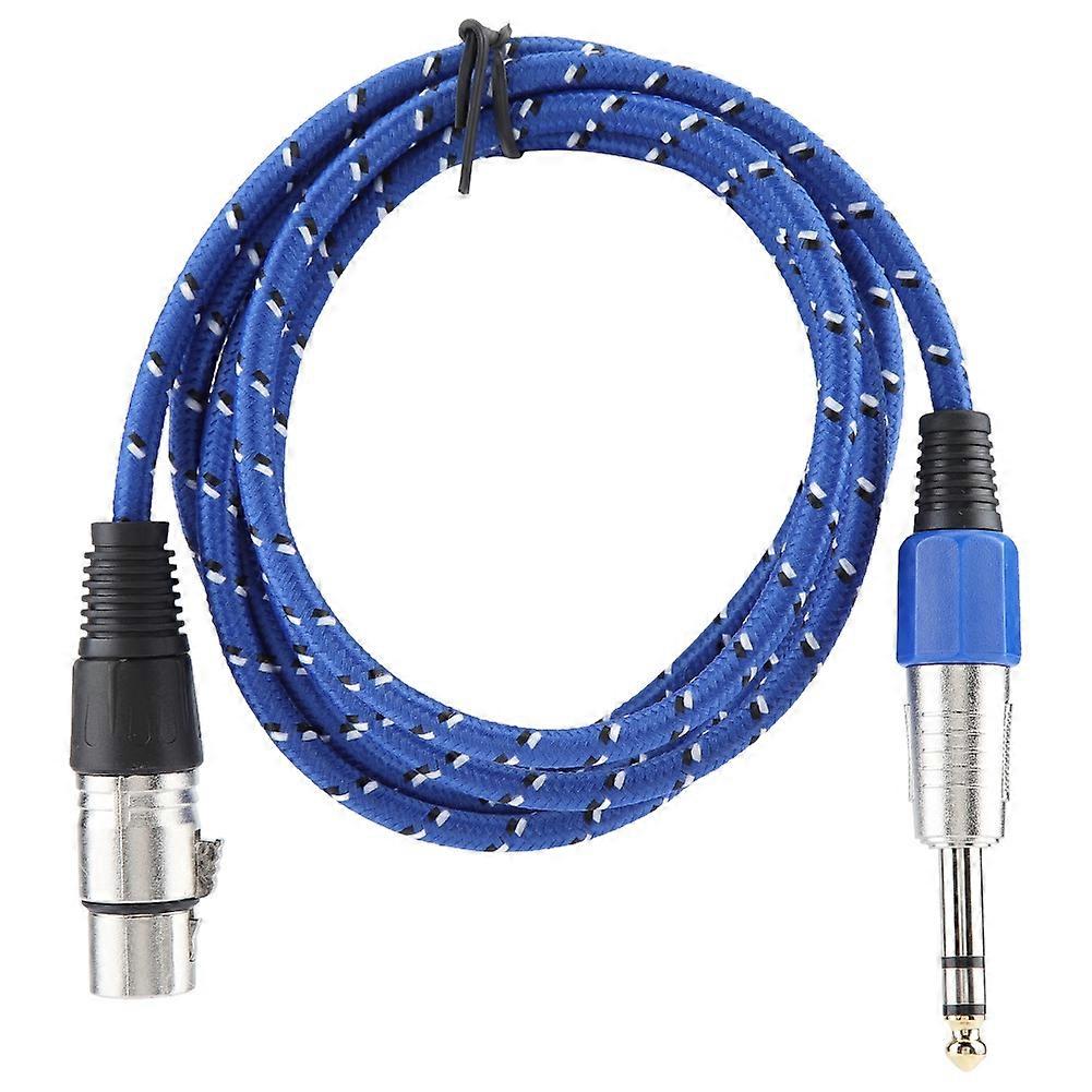 6.35mm Shielded Car o Line - Modified Interconnect Cable, 1.8m Blue