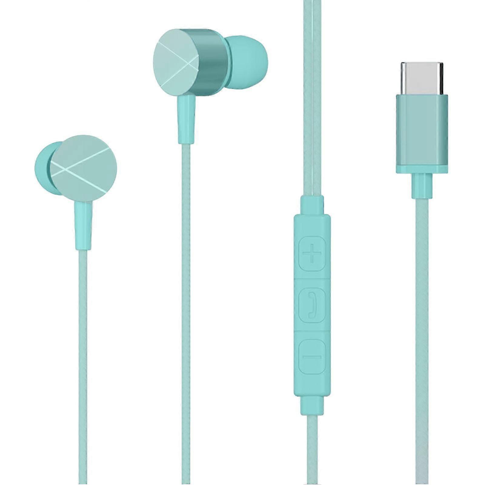 سماعة رأس سلكية داخل الأذن خالية من التشويه للتحكم في خط تقليل الضوضاء سماعة رأس سلكية مع ملحقات هاتف ميكروفون