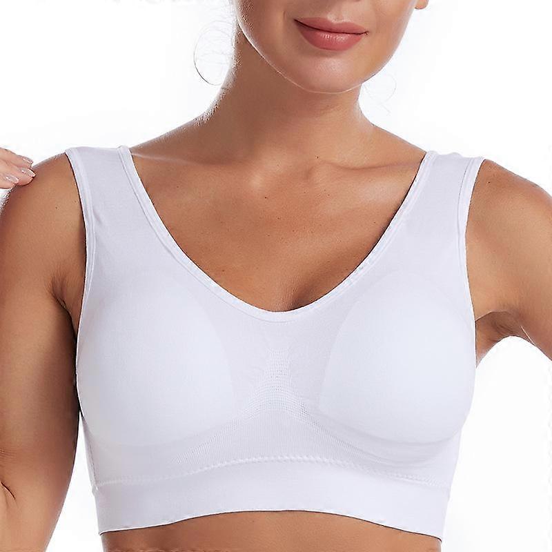 Plus Size Seamless Bra with Pads Comfort Bra Push Up Bralette Women Vest Wireless Brassiere