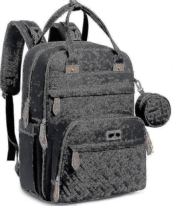 Changing Bag Backpack  Diaper Bag with Changing Mat and Pacifier Holder