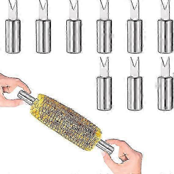 Corn On The Cob Skewers,10 Pcs Corn On The Cob Holders,stainless Steel Corn Cob Holders,corn On Cob Holders,corn On Cob Skewers For Kitchen Bbq Campin