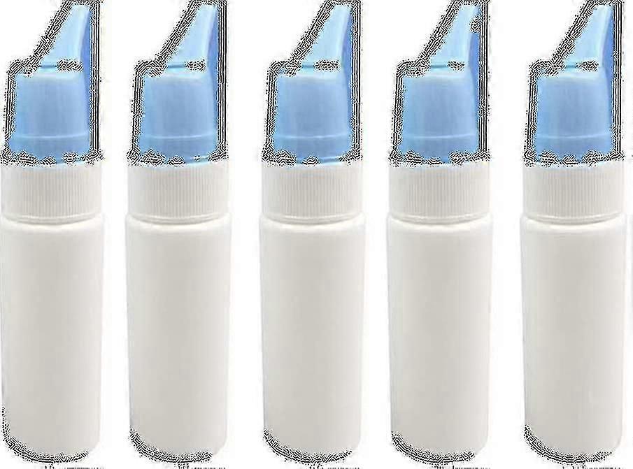 5pcs Nasal Spray Bottles Empty Plastic Reusable Mist Sprayer 60ml