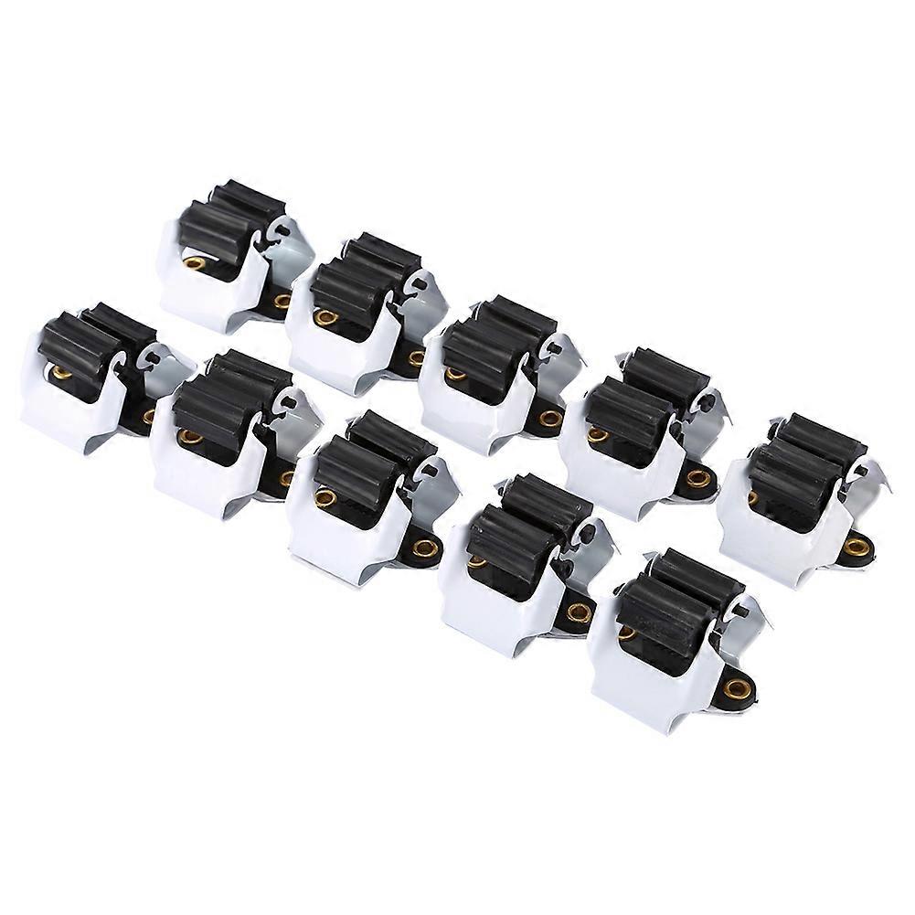 Tool Rack Wall Mounted Broom Mop Rack for Gardening Tools Heavy-Duty Storage Organizer with Adjustable Hooks and Durable Design