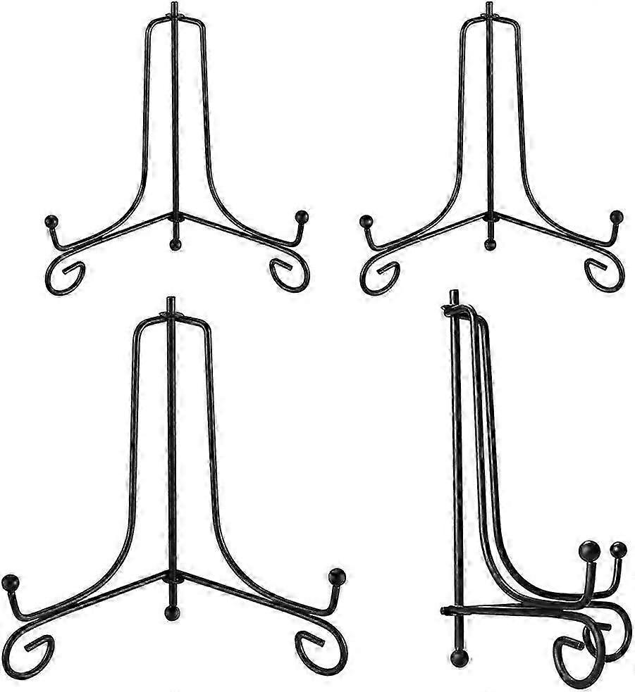 4 pieces iron display display, decorative photo frame decorative plate support for photo eases(10CM+15cm)