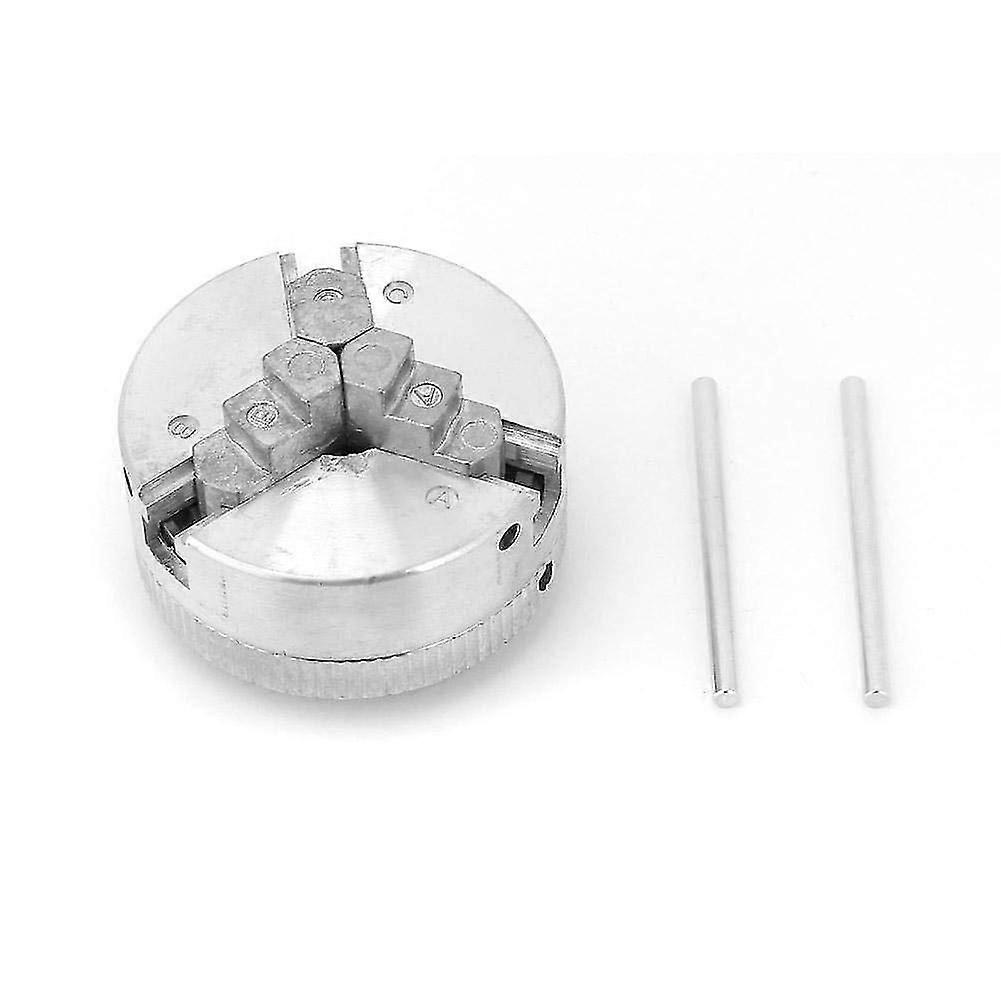 Three-jaw Chuck For Mini Lathe, 0.5-2.6 Inch Zinc Alloy Three-jaw Chuck, Large Clamping Range, Compact Size, For Mini Metal Lathe
