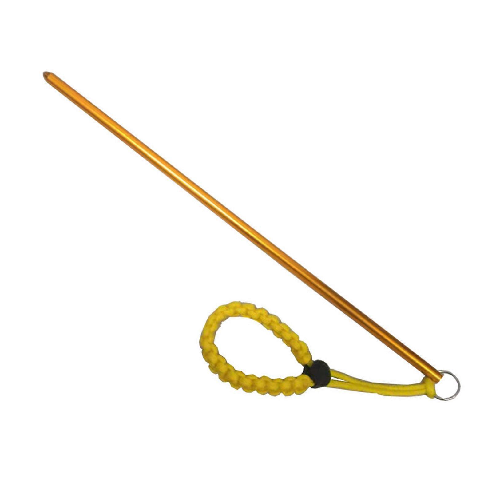 Diving Indicator Stick Aluminum Alloys Noise Maker Rod Pointers with Wrist Lanyard Diver Underwater Signaling Devices Yellow