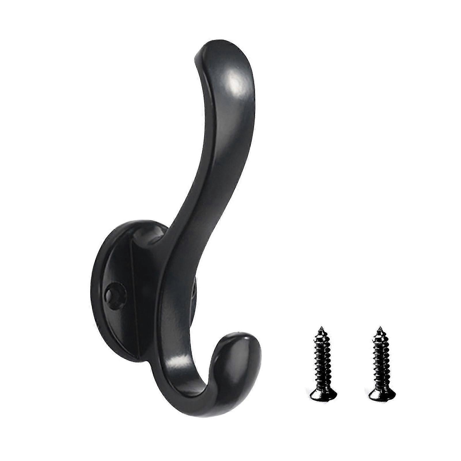 1 Set Storage Hook Multifunctional Waterproof Smooth Edge With Screws Solid Color Storage Space Saving Handbag Hat Coat Hook Household Supplies
