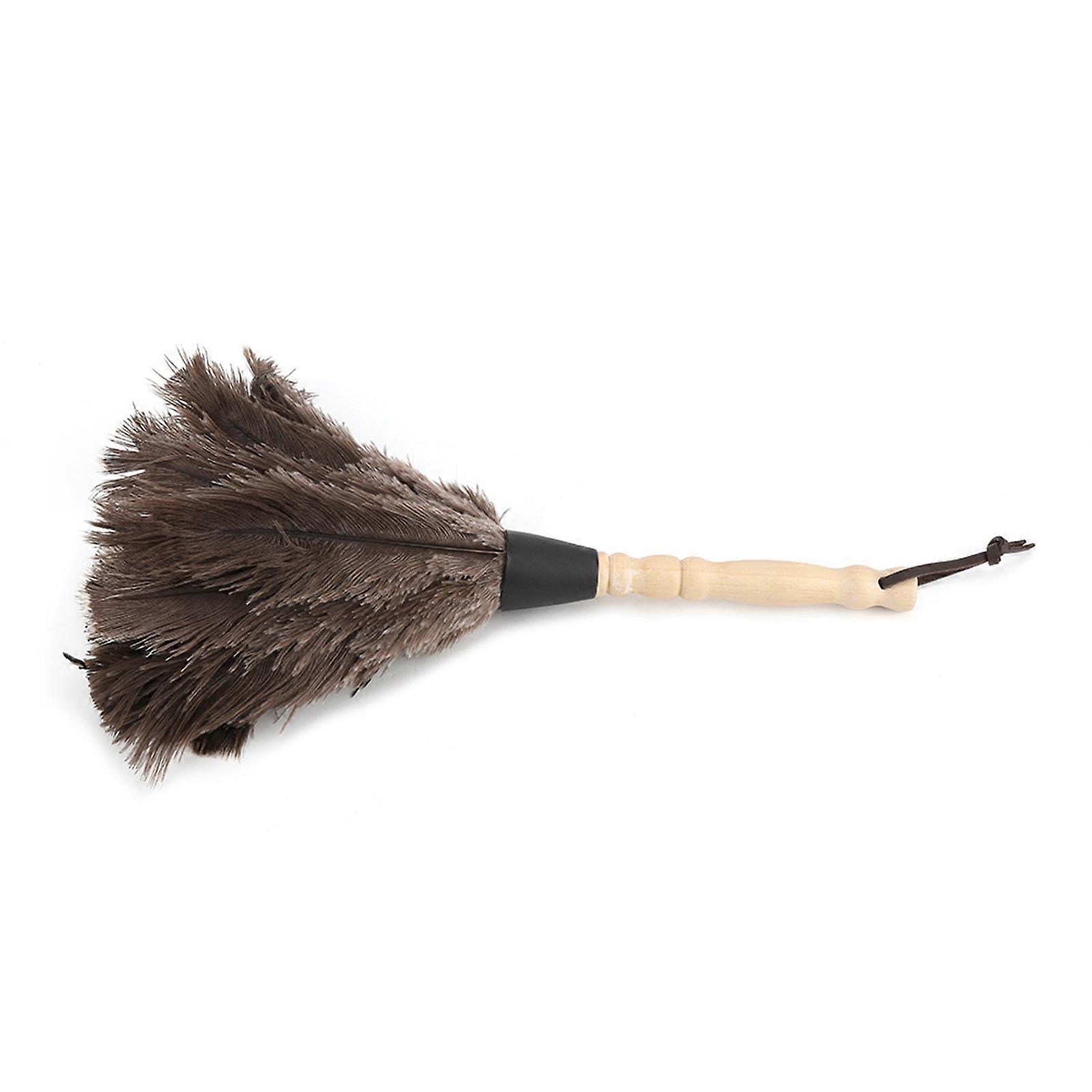 Mini Washable Reusable Ostrich Feather Duster for Books Keyboard Office Home
