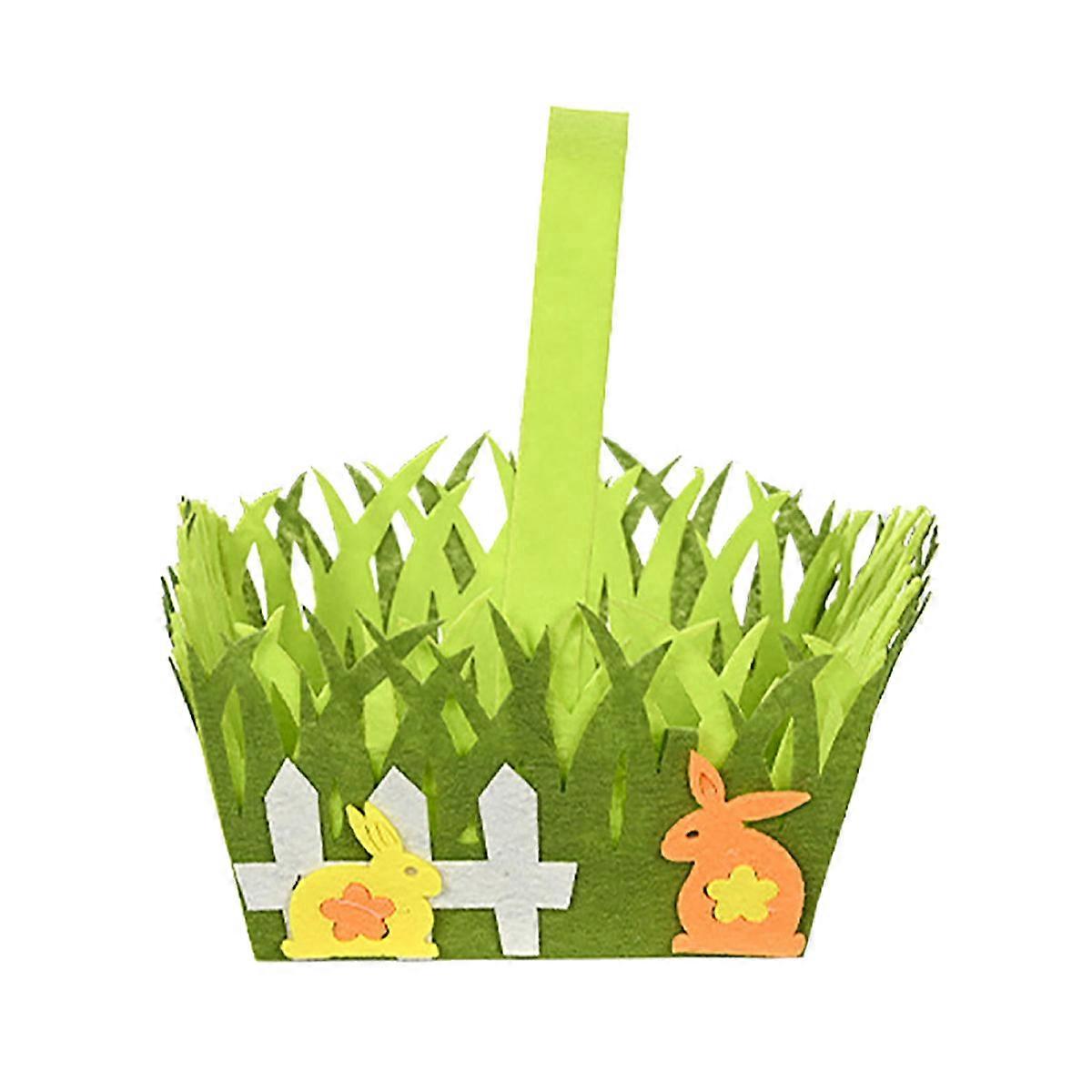 Easter Decoration Easter Square Handheld Non woven Basket Easter Decoration