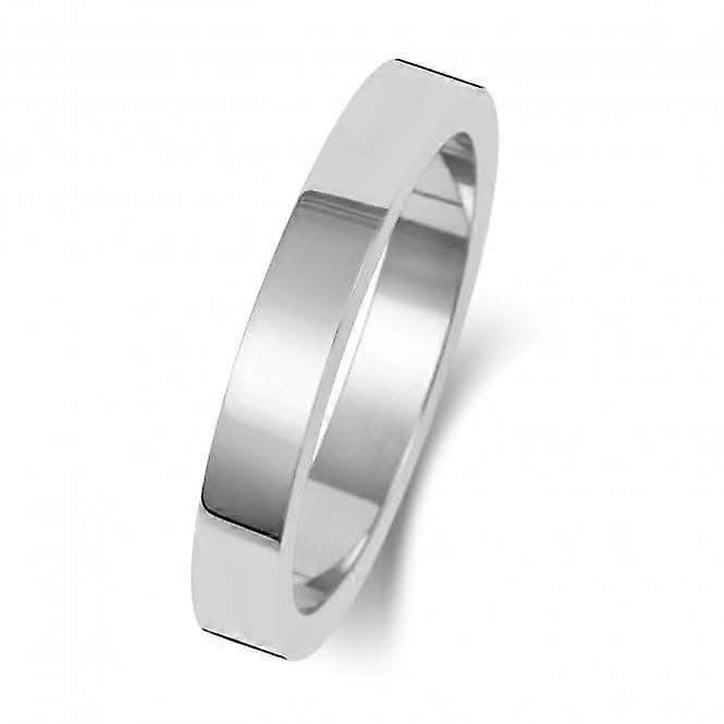 Wedding Band 9K Flat Flat 3 mm - 1.15 Wedding Ring W173WL