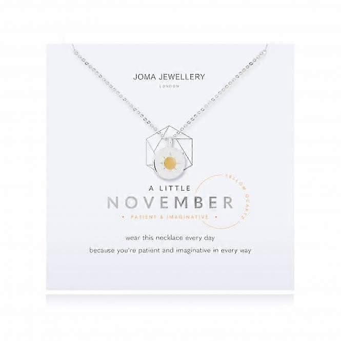 Birthstone a little November Yellow Quartz Necklace 4664