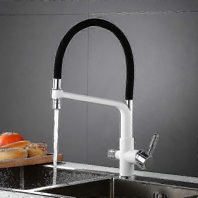 3 طريقة المطبخ الصنابير سحب مرشح بالوعة خلاط الحنفية الشرب تنقية المياه الحنفية النحاس 360 درجة قطب صنبور نحى