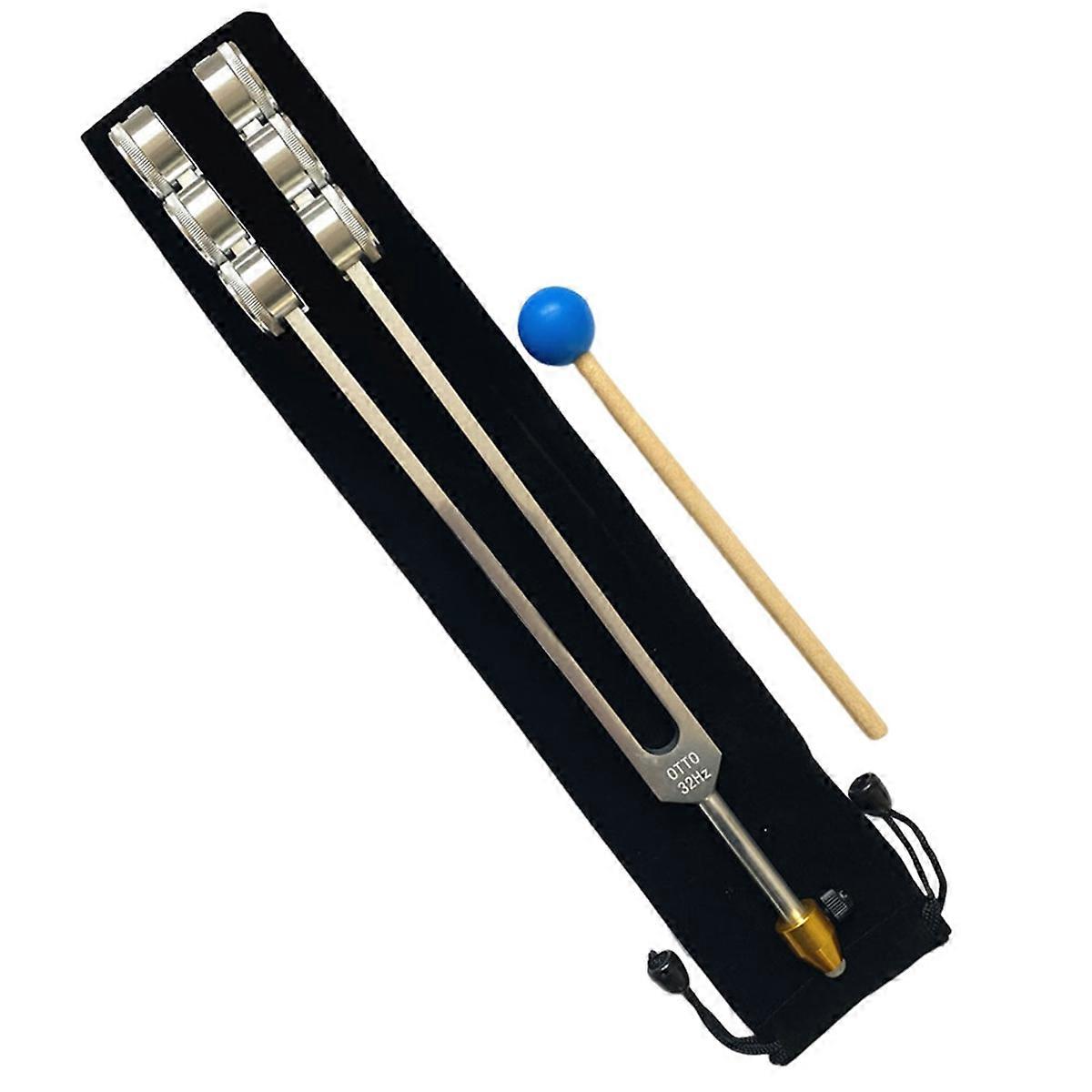 32HZ Aluminum Tuning Fork Tool with Hammer Healing Sound Vibration