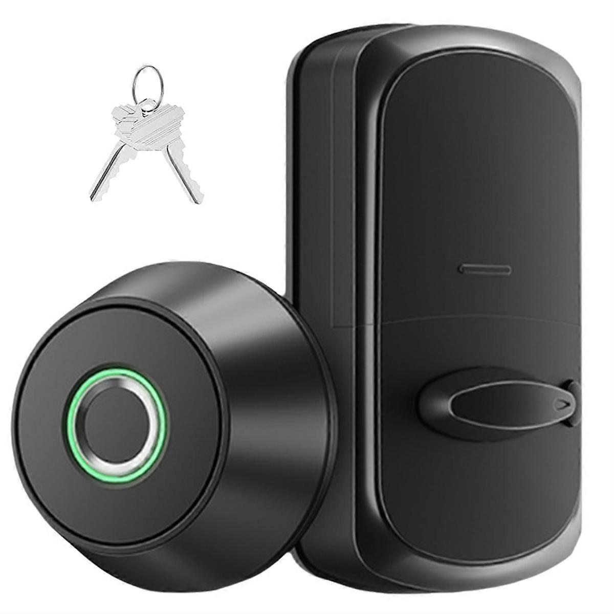 Smart Fingerprint Recognition Door Lock, Smart Deadbolt Lock with App Counting, Biometric Door Lock,