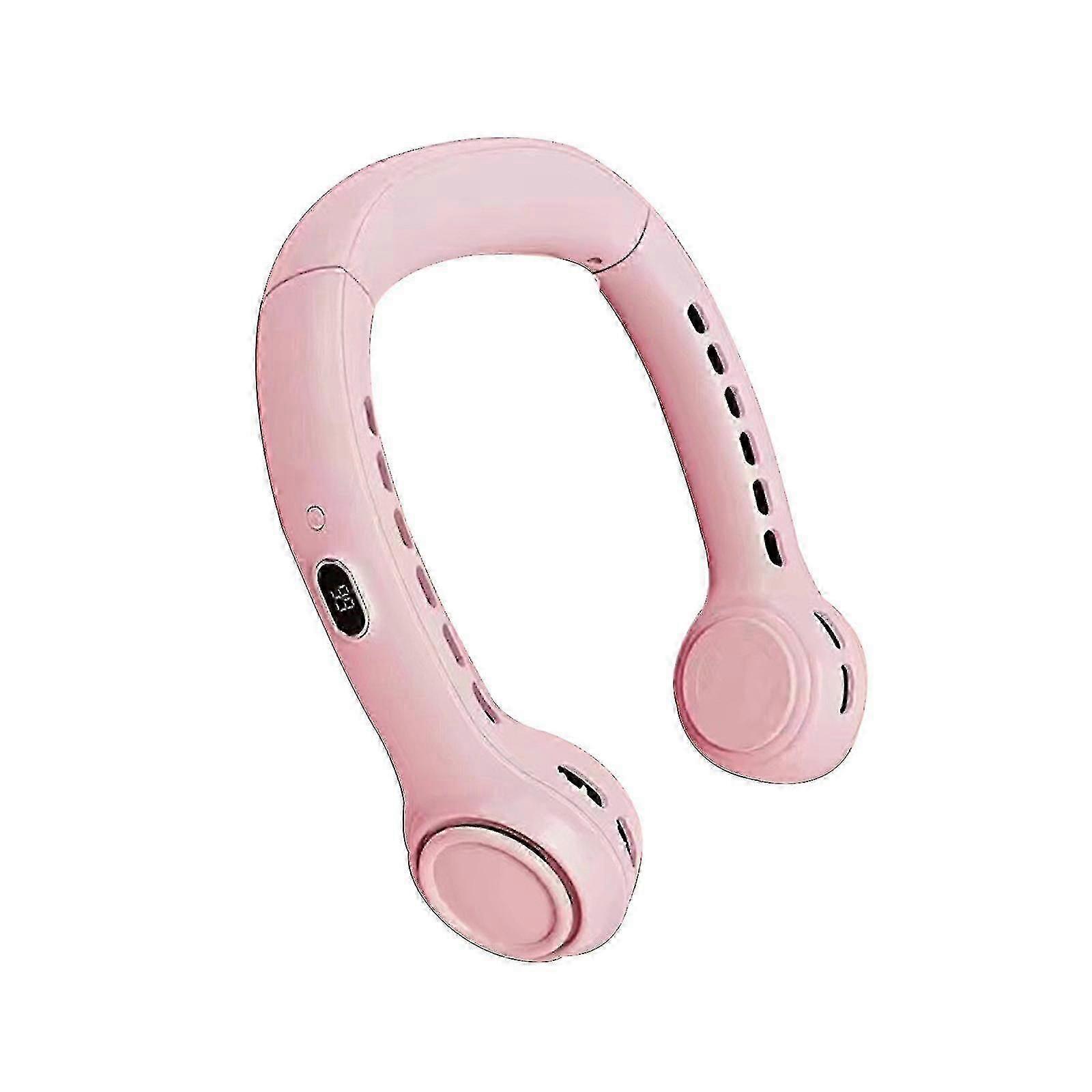 USB Asılı Boyun Fanı, Dış Mekan ve Masaüstü Kullanımı için Taşınabilir Şarj Edilebilir Yapraksız Fan