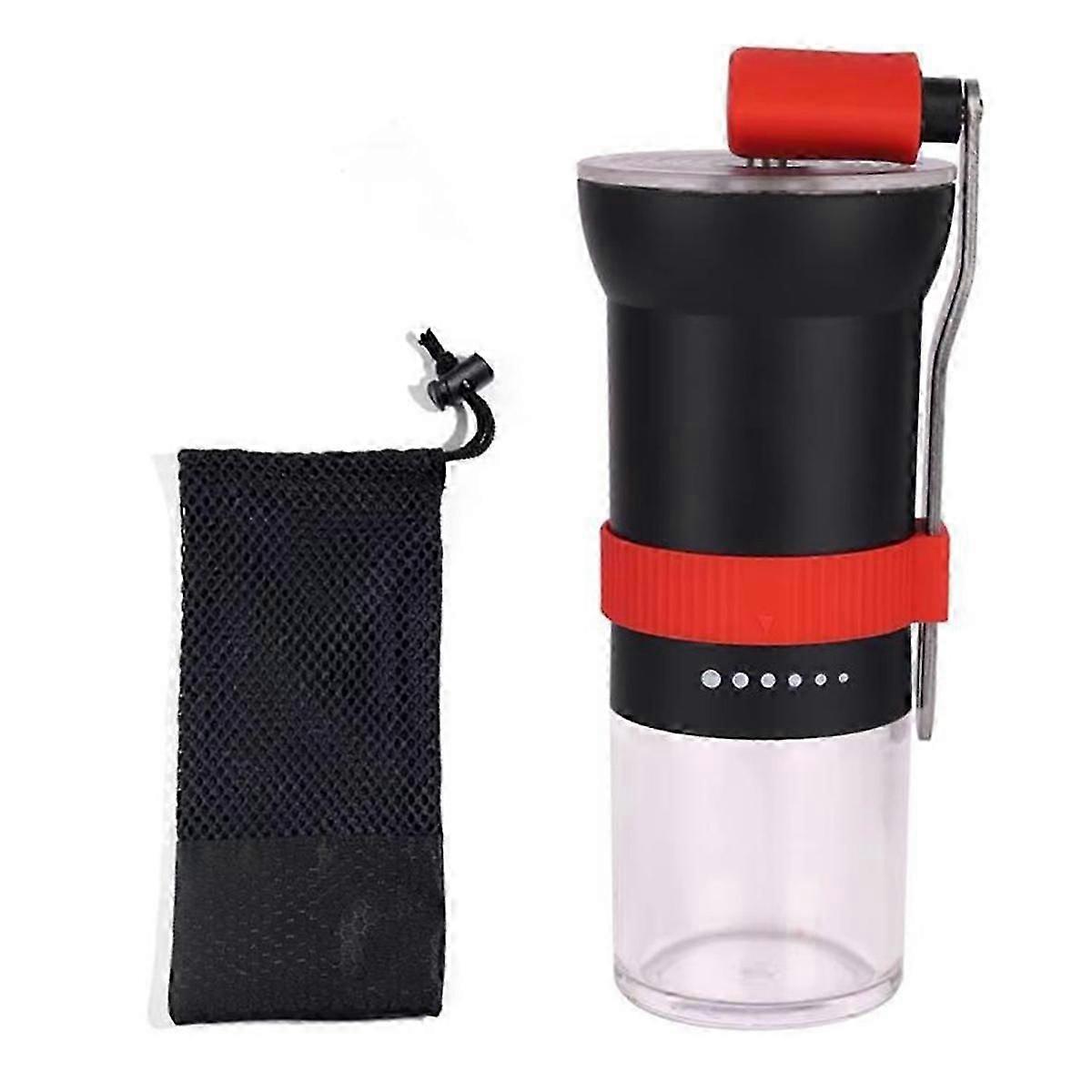 Portable Manual Coffee Grinder with Adjustable Ceramic Burr - Compact, Easy-to-Clean Design Ideal f