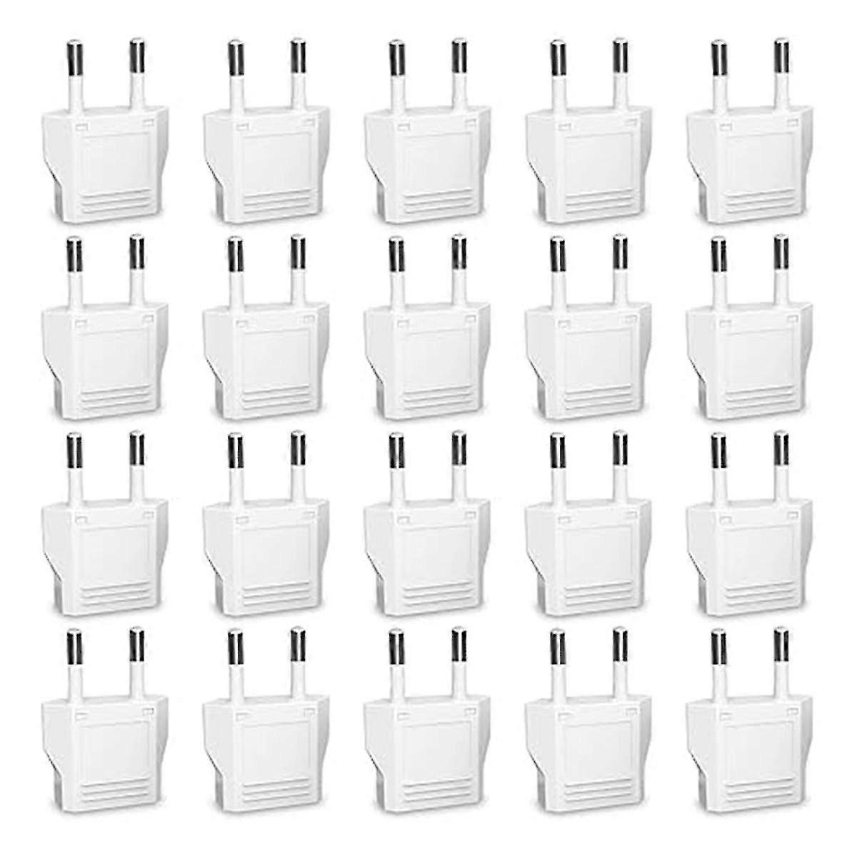 20pcs ευρωπαϊκός προσαρμογέας βουλωμάτων ΗΠΑ στον προσαρμογέα ταξιδιού τύπου C της Ευρώπης