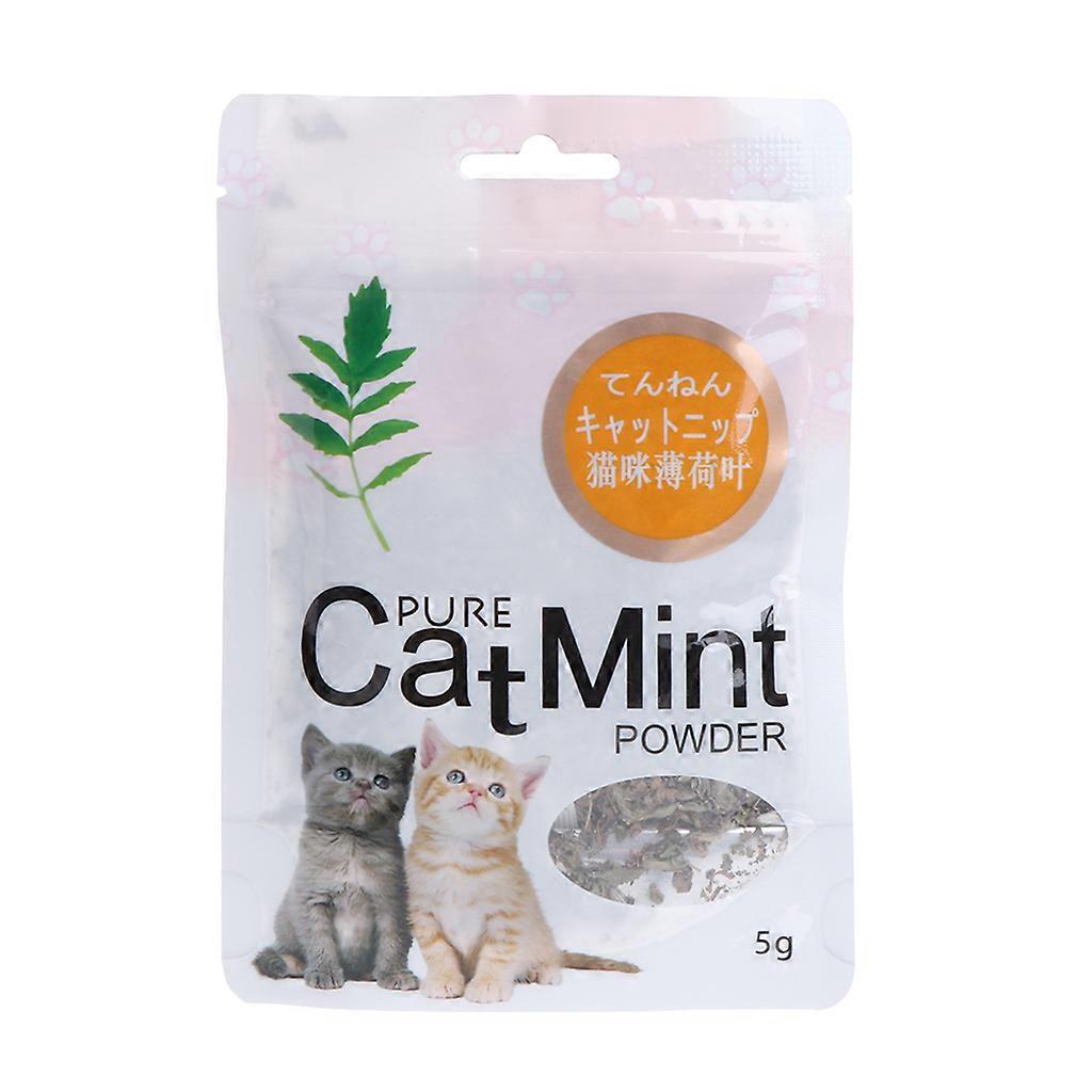 Premium Natural Catnip Selected for Fresh Catnip Leaves Natural for Cat Mint Powder 0.18 OZ Pet for Cat Kitten Dental Ca White M