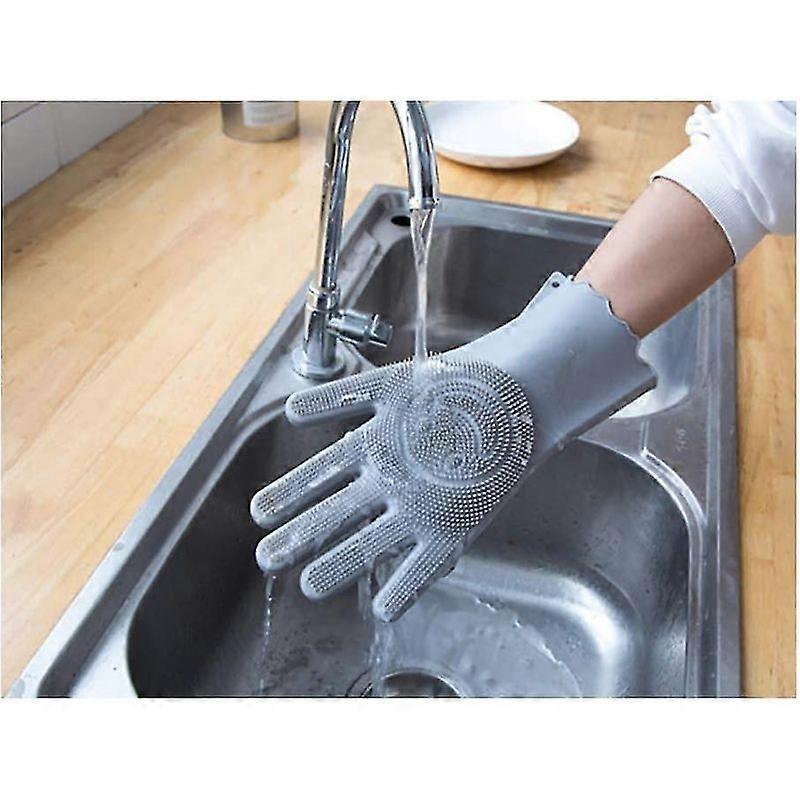 Silicone Dishwashing Gloves Durable Thickened Household Kitchen Dishwasher