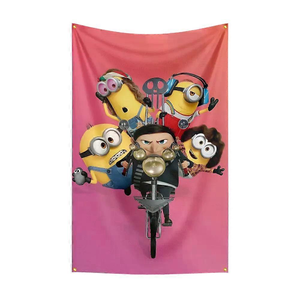 90X150CM M-Minion Flag Polyester Digital Printed Game Tapestry Curtain For Decor