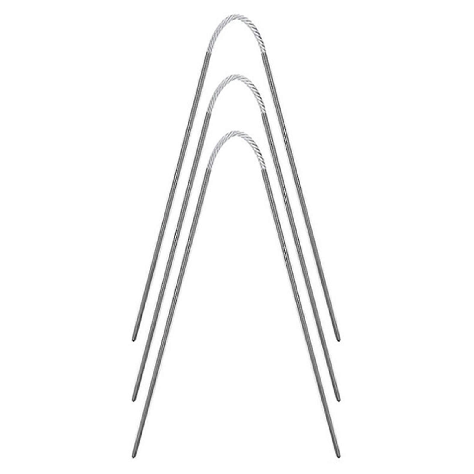 3pcs Circular Knitting Needles Circular Cable Needles Crochet Hooks Handmade for Beginner Starter DIY Embroidery Crafts  4.5mm