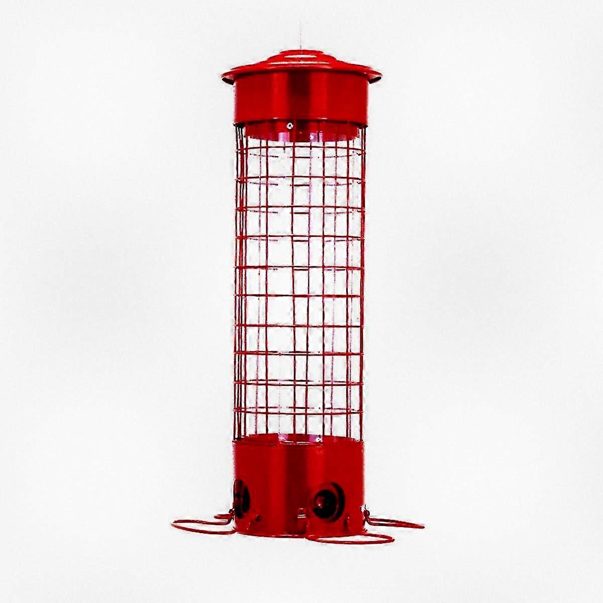 Kolibri Feeder Eichhörnchen Resistent Hängend Wasserdicht Garten Vogelfutterhaus Rot