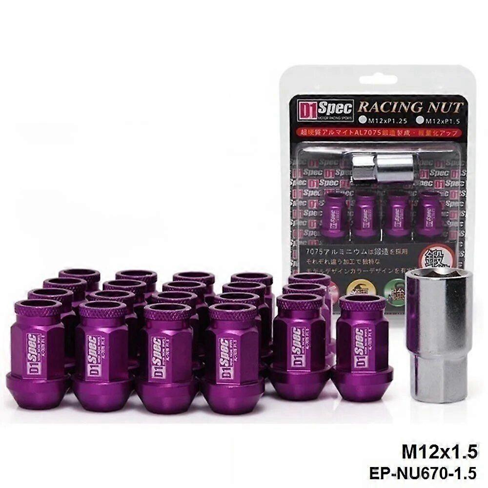 D1Spec Extended Open End Wheel Lug Nuts With Lock M12X1.5 / M12X1.25 20pcs For Toyota etc EP-NU670