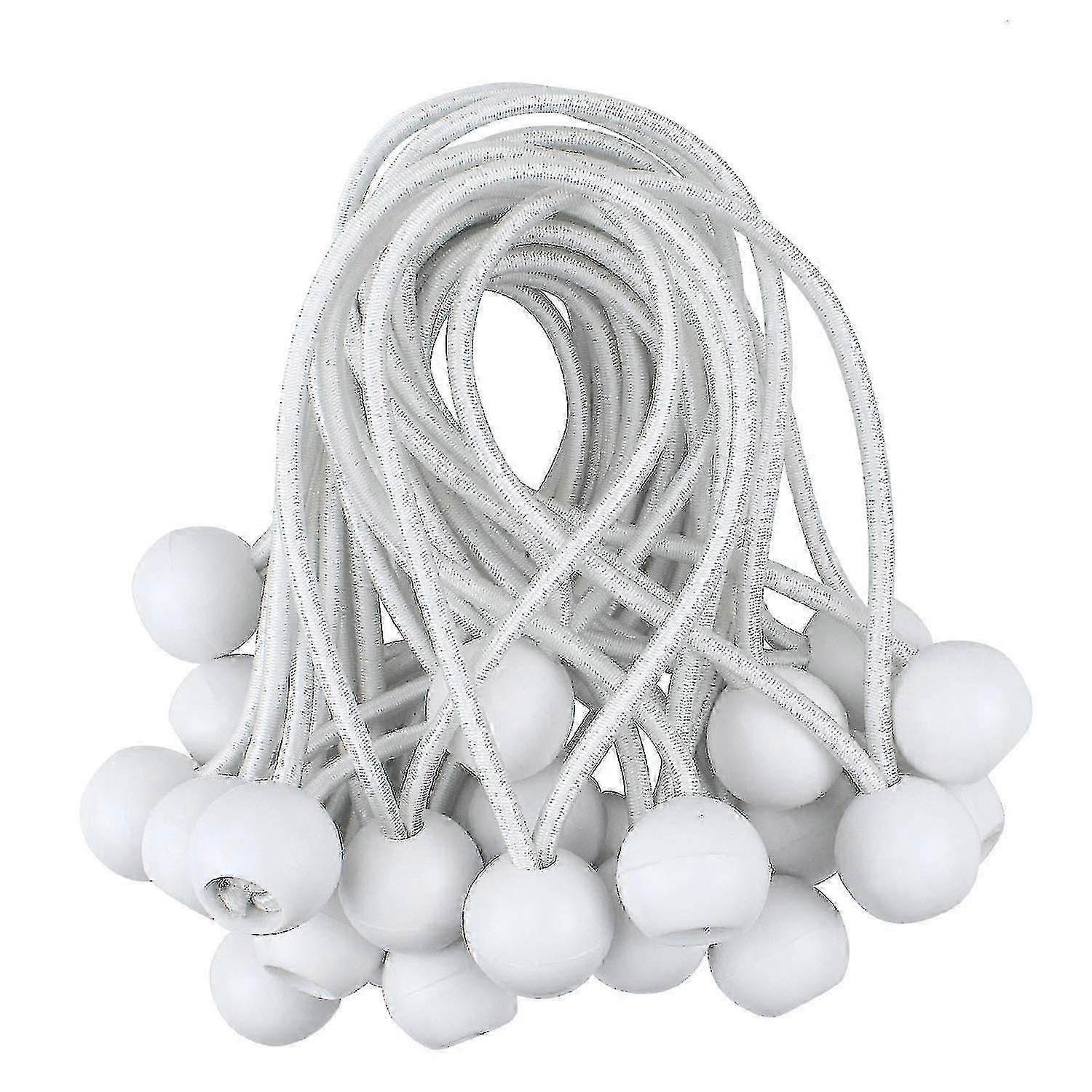 Utendørsteltstropper, elastiske ballgummibånd, presenningsfeste A (50 stk.)
