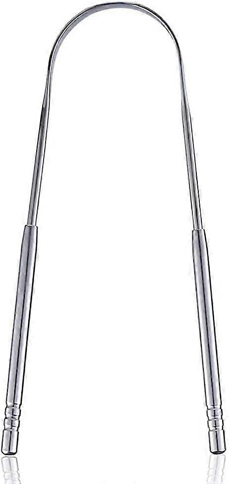 Stainless steel tongue scraper