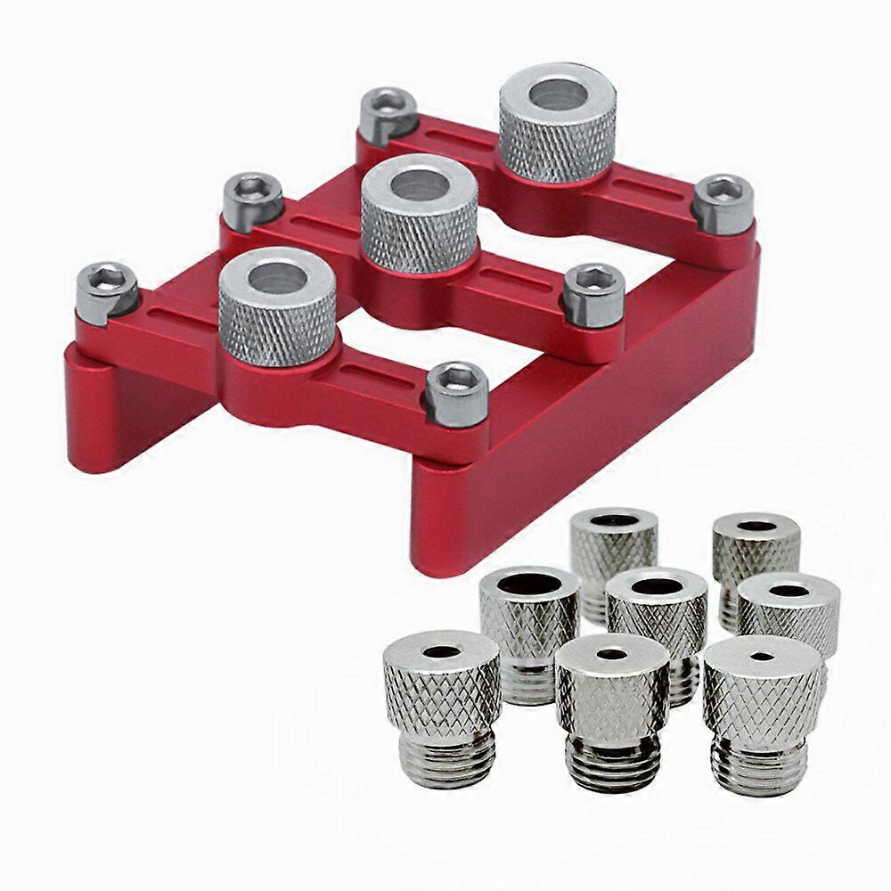Drill Guide Jig Set For Vertical Hole Drilling, Aluminum Alloy, 3-10mm Bushings, Corrosion Resistant